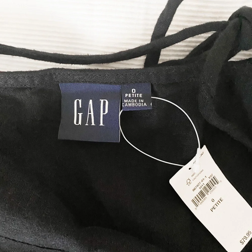 NWT GAP Linen Blend Summer Midi Dress - Picture 4 of 6